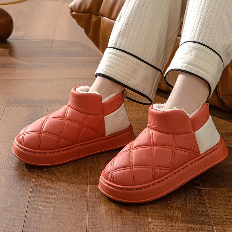 Cross-Border 2025 Cotton Slippers Men's Large Size Winter Home Indoor Non-Slip Thick-Soled Warm Slippers All Men's Cross-Border Dropshipping — feature 15