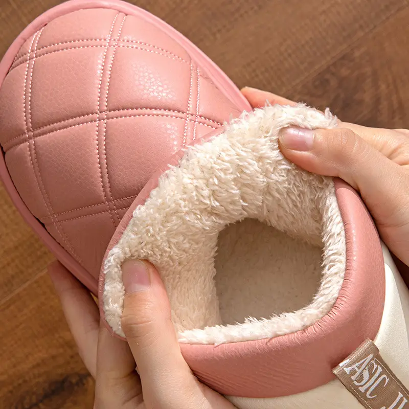 Cross-Border 2025 Cotton Slippers Men's Large Size Winter Home Indoor Non-Slip Thick-Soled Warm Slippers All Men's Cross-Border Dropshipping — feature 18