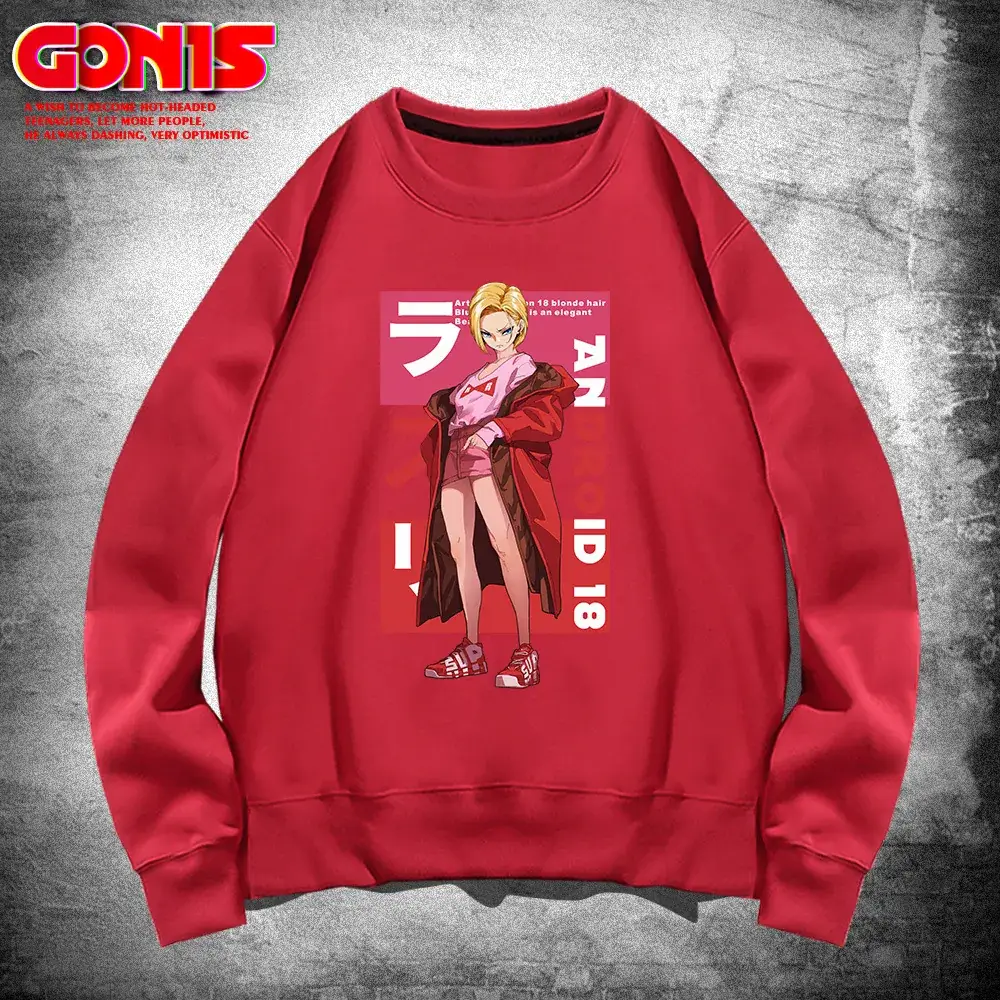 Red Dragon Ball Anime Sweater for Men Women - Image 12