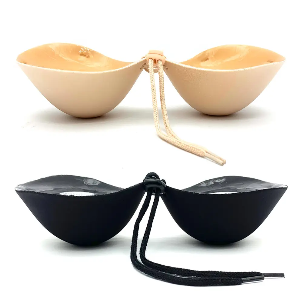 Production and sales of small chest thickened chest patch 5CM thick invisible bra flat chest large silicone chest patch bridal wedding dress breast patch