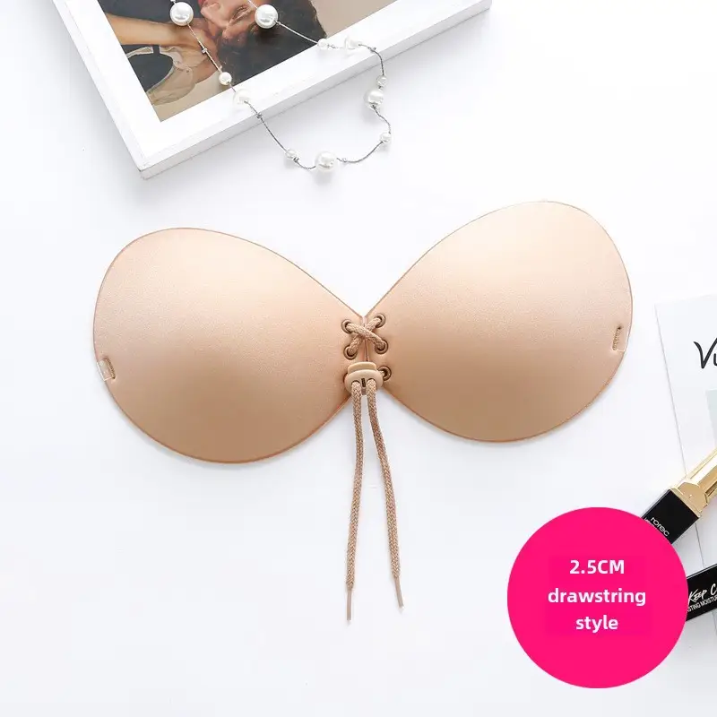 Production and sales of small chest thickened chest patch 5CM thick invisible bra flat chest large silicone chest patch bridal wedding dress breast patch