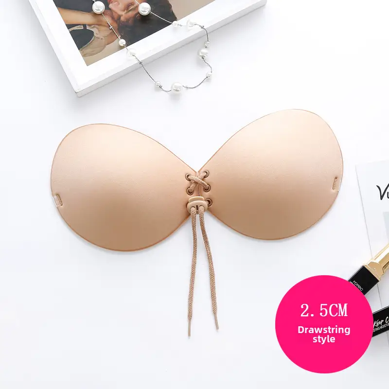 Production and sales of small chest thickened chest patch 5CM thick invisible bra flat chest large silicone chest patch bridal wedding dress breast patch
