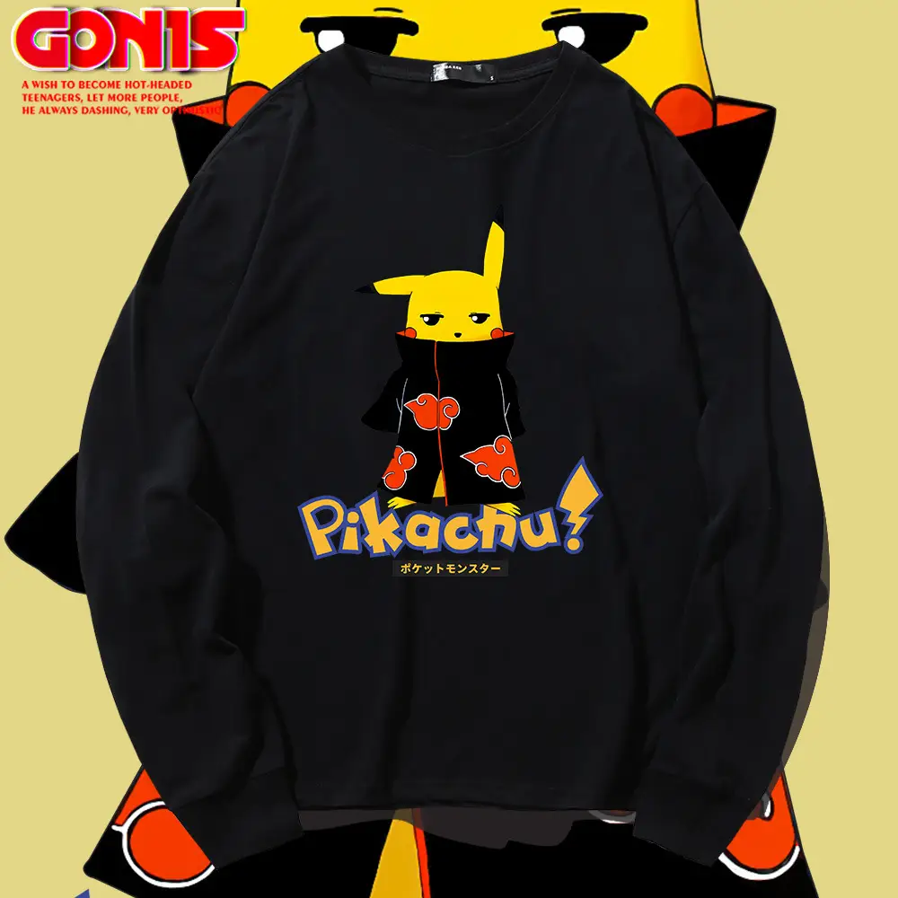 Naruto Pikaaru Long Sleeve T-Shirt Blue