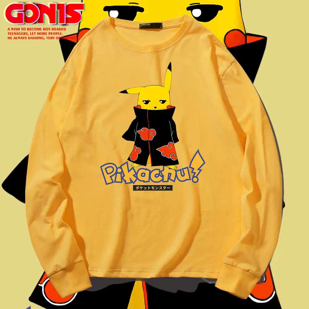Naruto Pikaaru Long Sleeve T-Shirt Blue