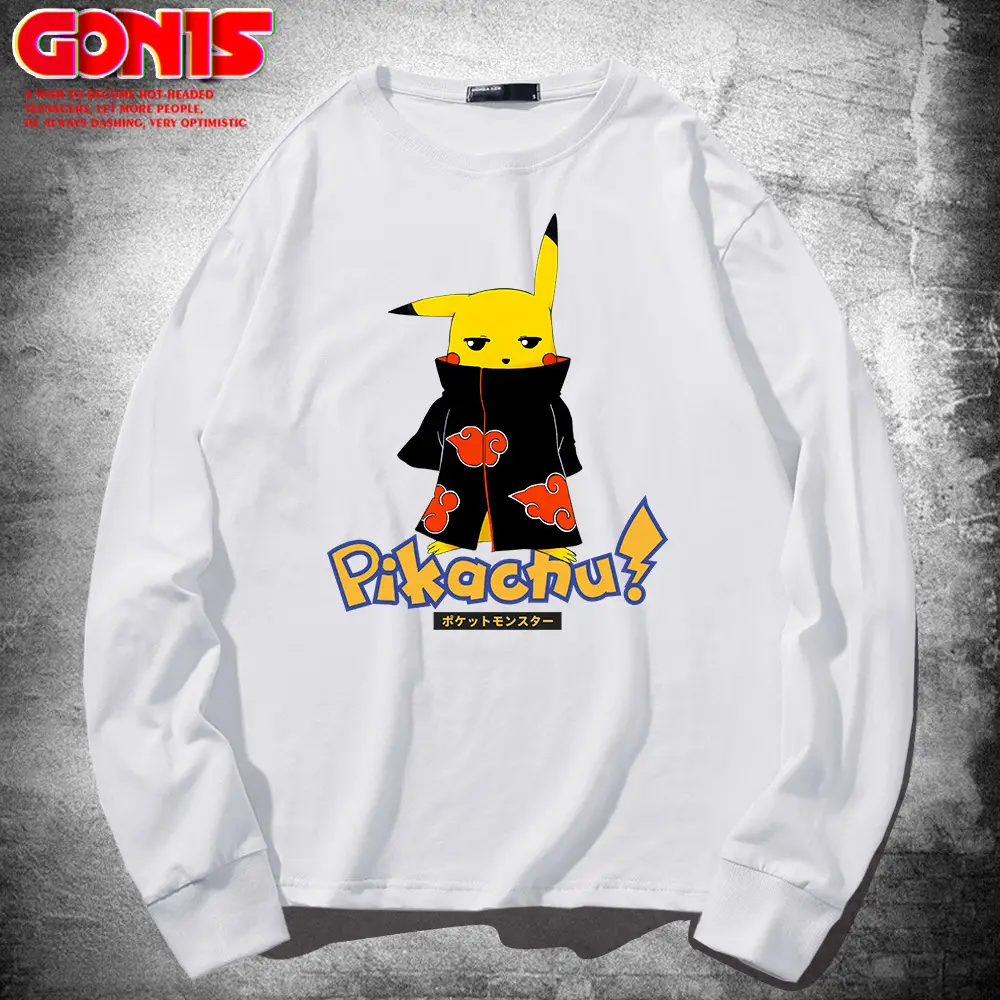 Naruto Pikaaru Long Sleeve T-Shirt Blue