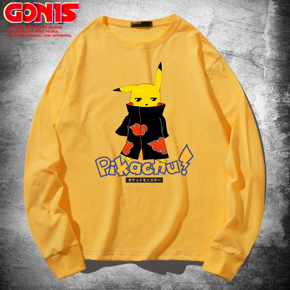 Naruto Pikaaru Long Sleeve T-Shirt Blue