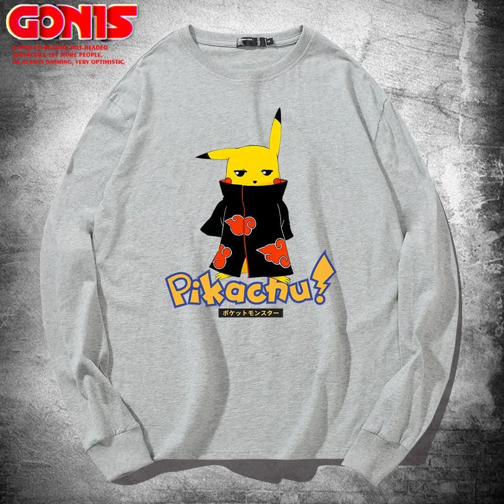 Naruto Pikaaru Long Sleeve T-Shirt Blue