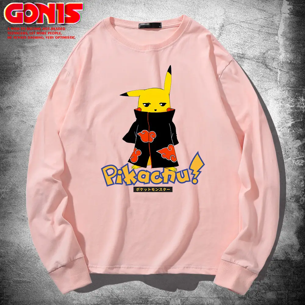Naruto Pikaaru Long Sleeve T-Shirt Blue
