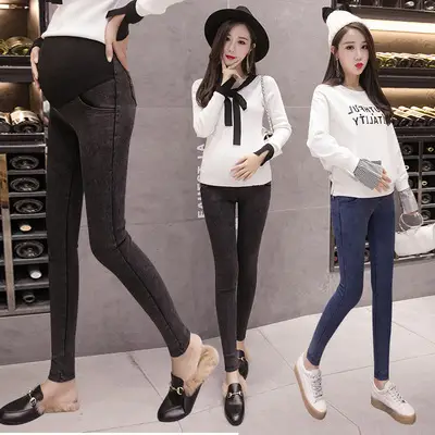 2025 New Maternity Pencil Pants Slim Fit Belly Support Outerwear - Image 2