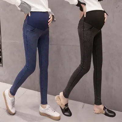 2025 New Maternity Pencil Pants Slim Fit Belly Support Outerwear - Image 3