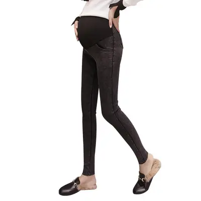 2025 New Maternity Pencil Pants Slim Fit Belly Support Outerwear - Image 5