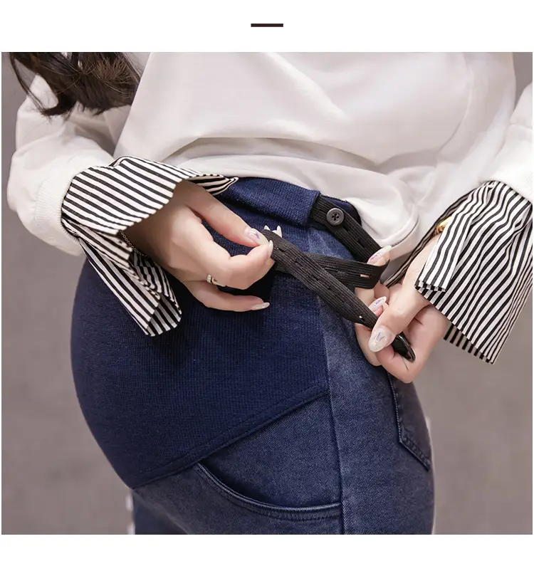 2025 New Maternity Pencil Pants Slim Fit Belly Support Outerwear — feature 10