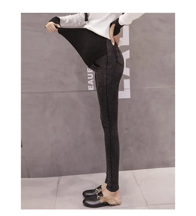 2025 New Maternity Pencil Pants Slim Fit Belly Support Outerwear — feature 7