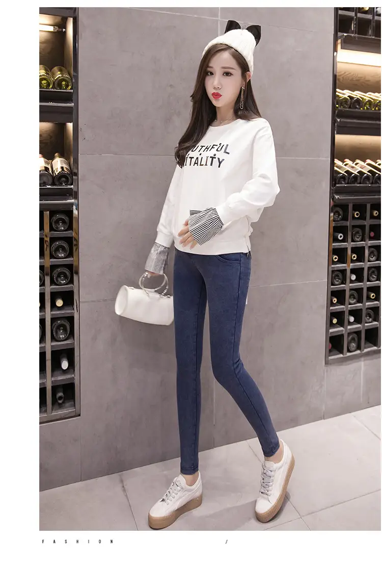 2025 New Maternity Pencil Pants Slim Fit Belly Support Outerwear — feature 9