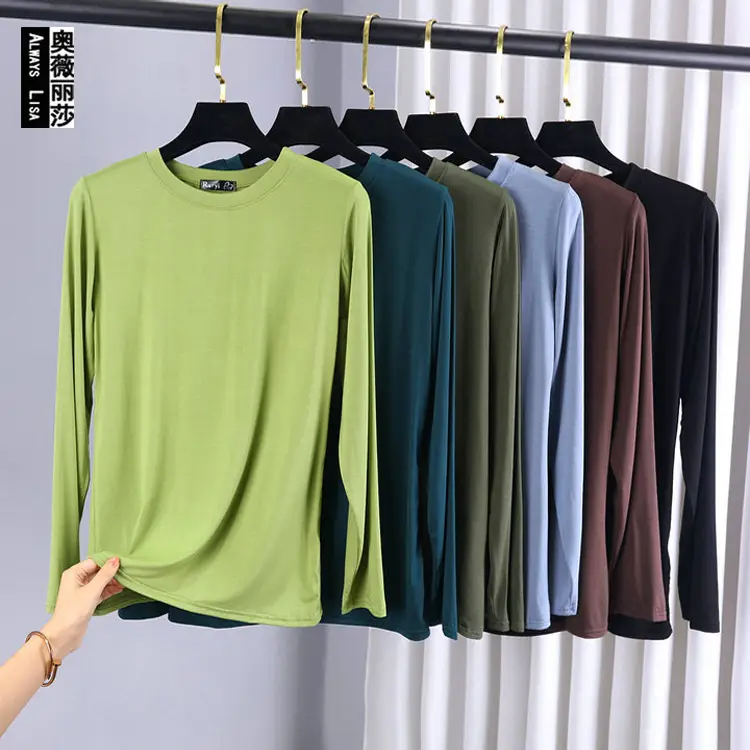 Women's Slim Fit Long Sleeve Shirt Navy Blue - Image 18