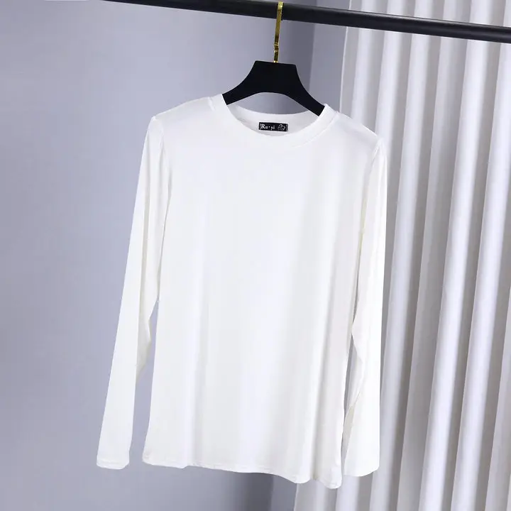 Women's Slim Fit Long Sleeve Shirt Navy Blue - Image 21