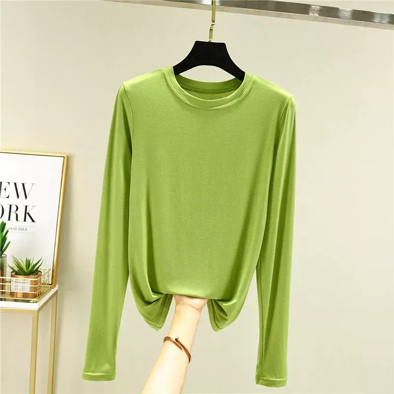 Women's Slim Fit Long Sleeve Shirt Navy Blue — feature 14