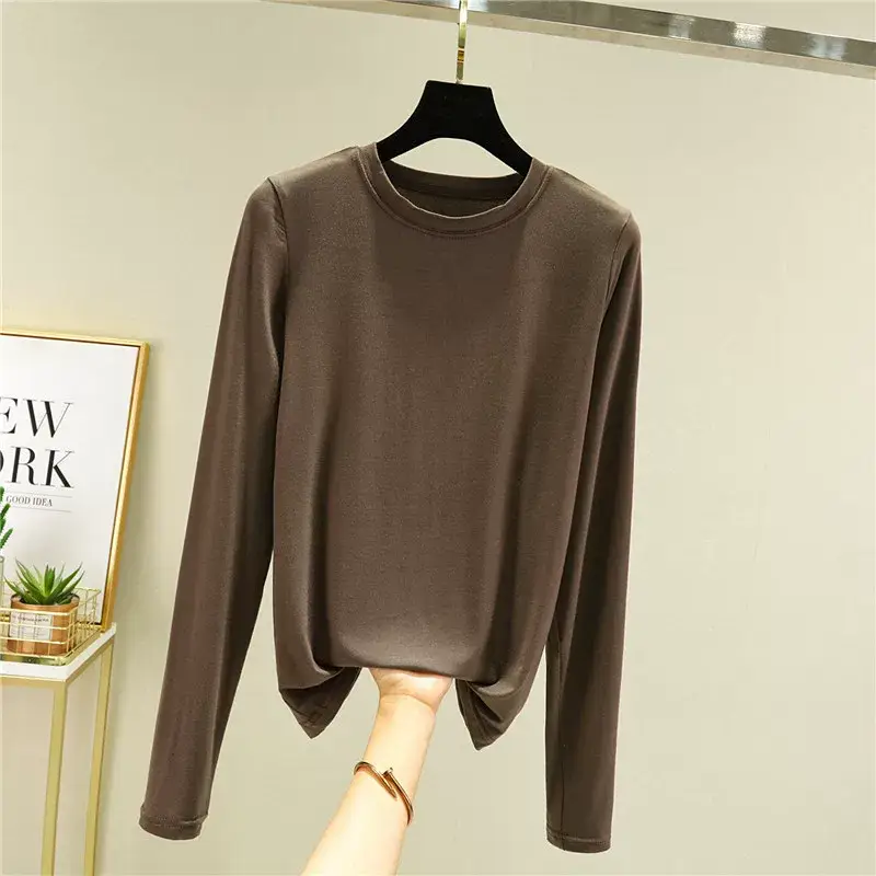 Women's Slim Fit Long Sleeve Shirt Navy Blue — feature 15