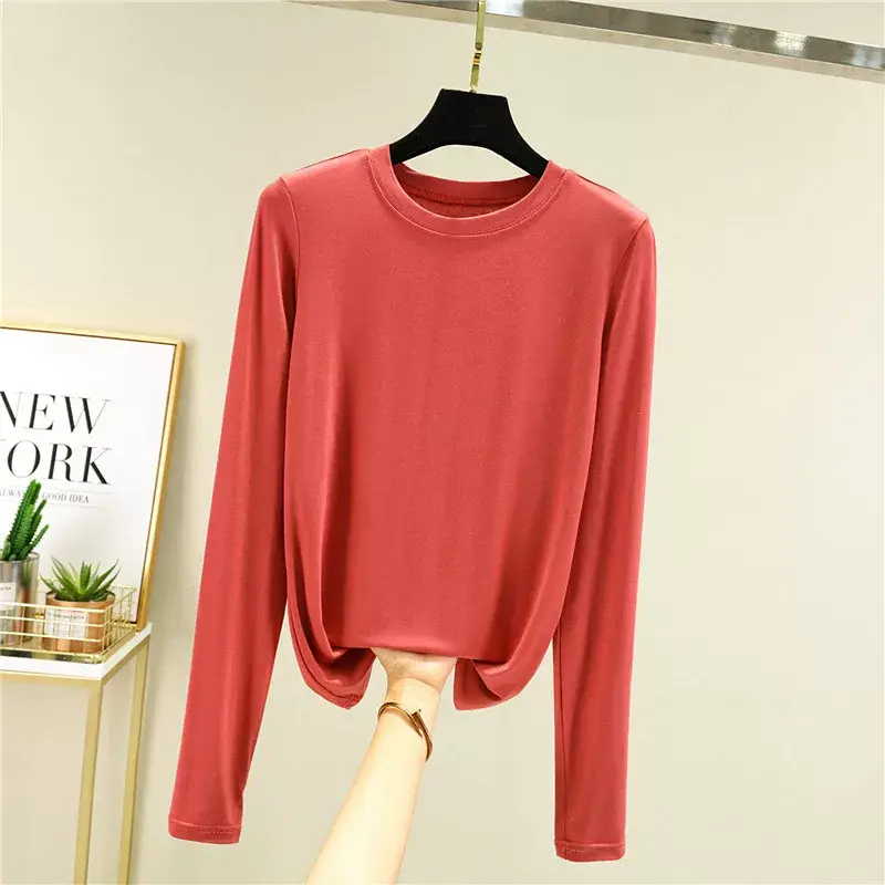Women's Slim Fit Long Sleeve Shirt Navy Blue — feature 19