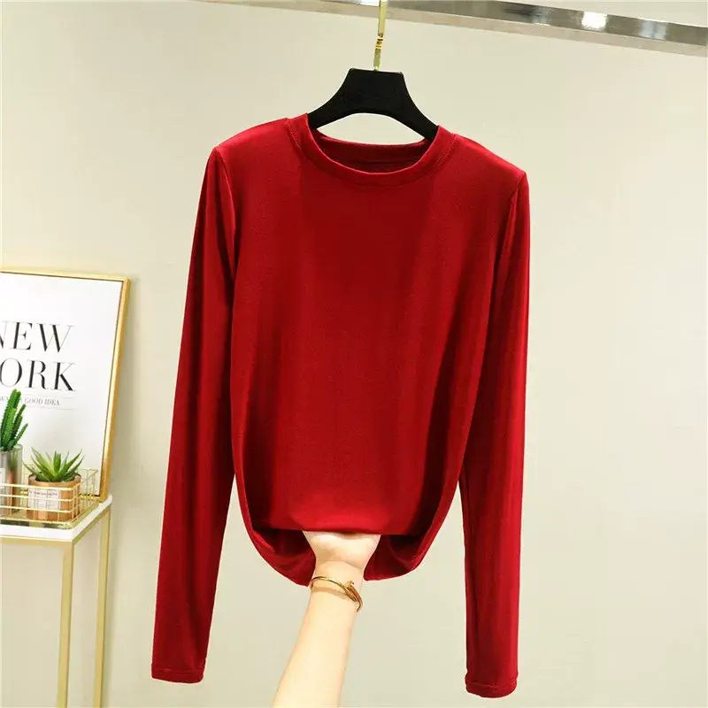 Women's Slim Fit Long Sleeve Shirt Navy Blue — feature 20