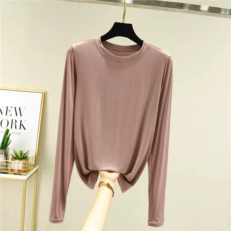 Women's Slim Fit Long Sleeve Shirt Navy Blue — feature 22
