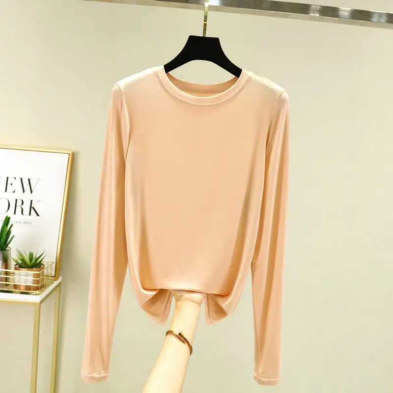 Women's Slim Fit Long Sleeve Shirt Navy Blue - Image 14