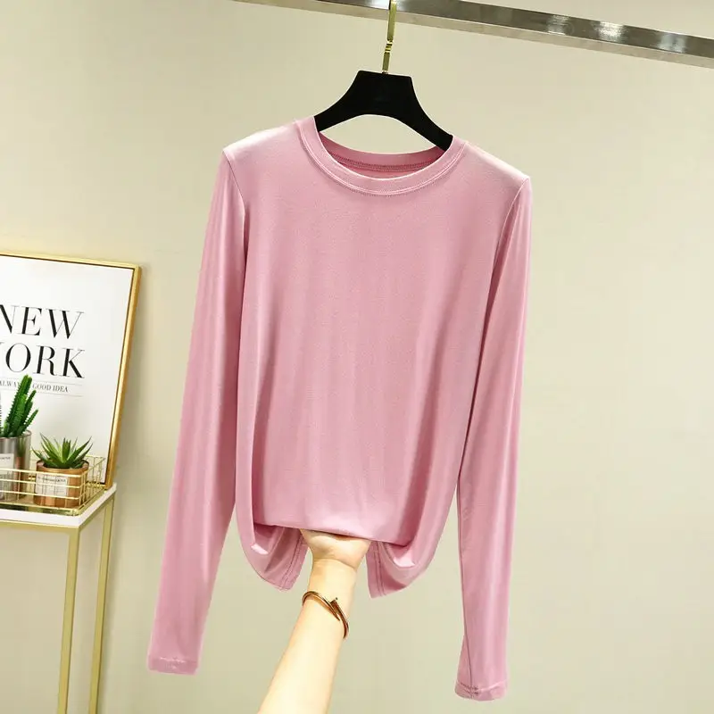 Women's Slim Fit Long Sleeve Shirt Navy Blue - Image 2