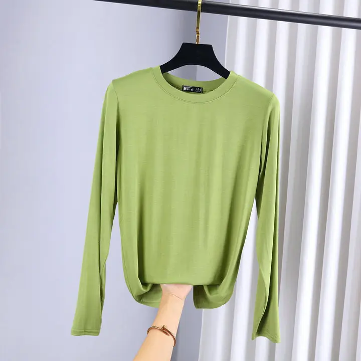 Women's Slim Fit Long Sleeve Shirt Navy Blue - Image 6