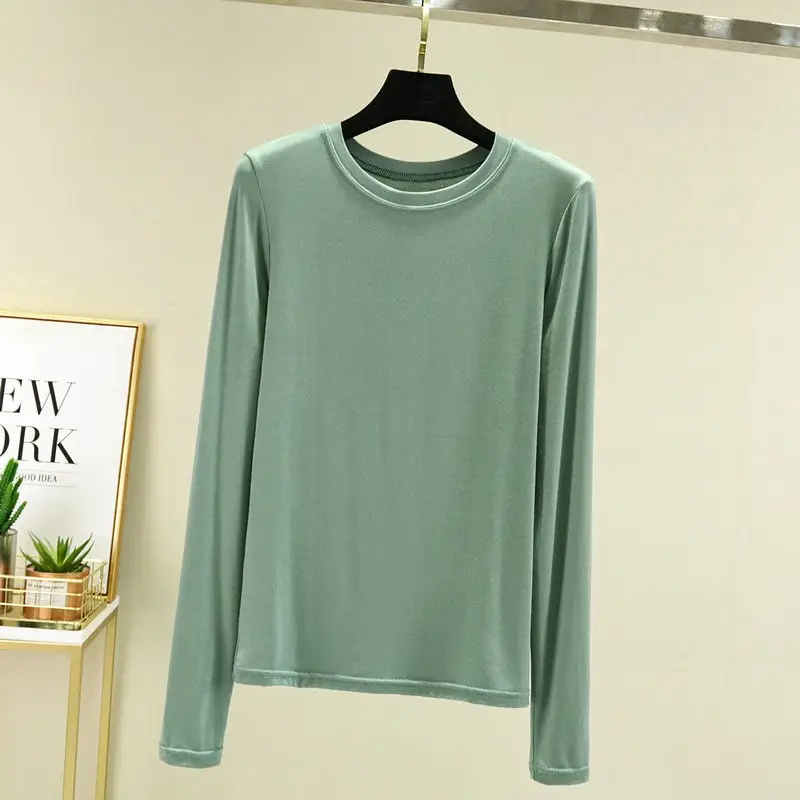 Women's Slim Fit Long Sleeve Shirt Navy Blue - Image 8