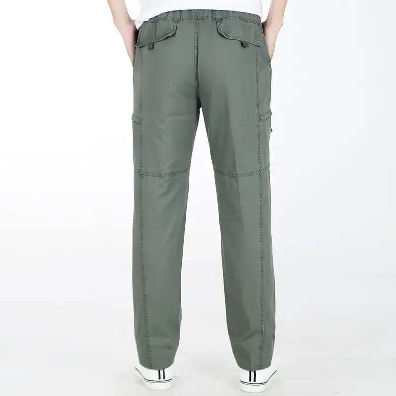 Men's Thin Korean Style Loose Multi-Pocket Pants - Image 7