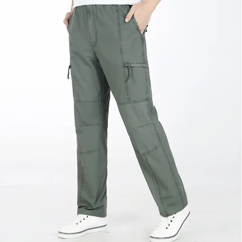 Men's Thin Korean Style Loose Multi-Pocket Pants - Image 8