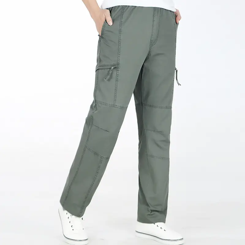 Men's Thin Korean Style Loose Multi-Pocket Pants - Image 9