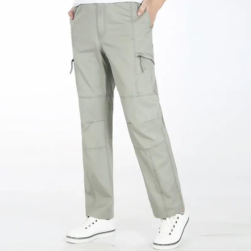 Men's Thin Korean Style Loose Multi-Pocket Pants - Image 10