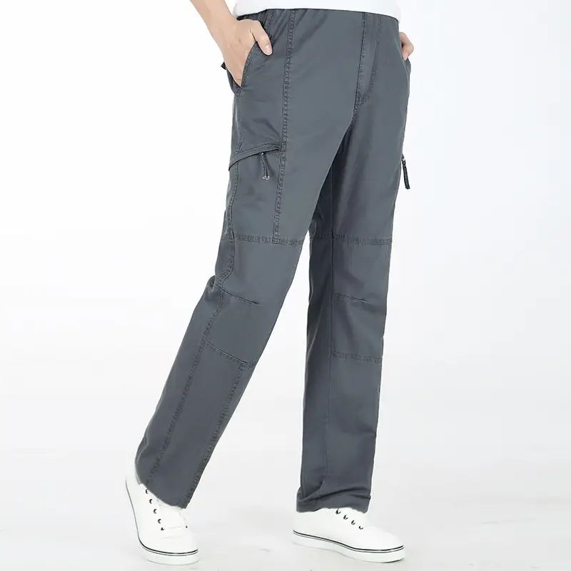 Men's Thin Korean Style Loose Multi-Pocket Pants - Image 5