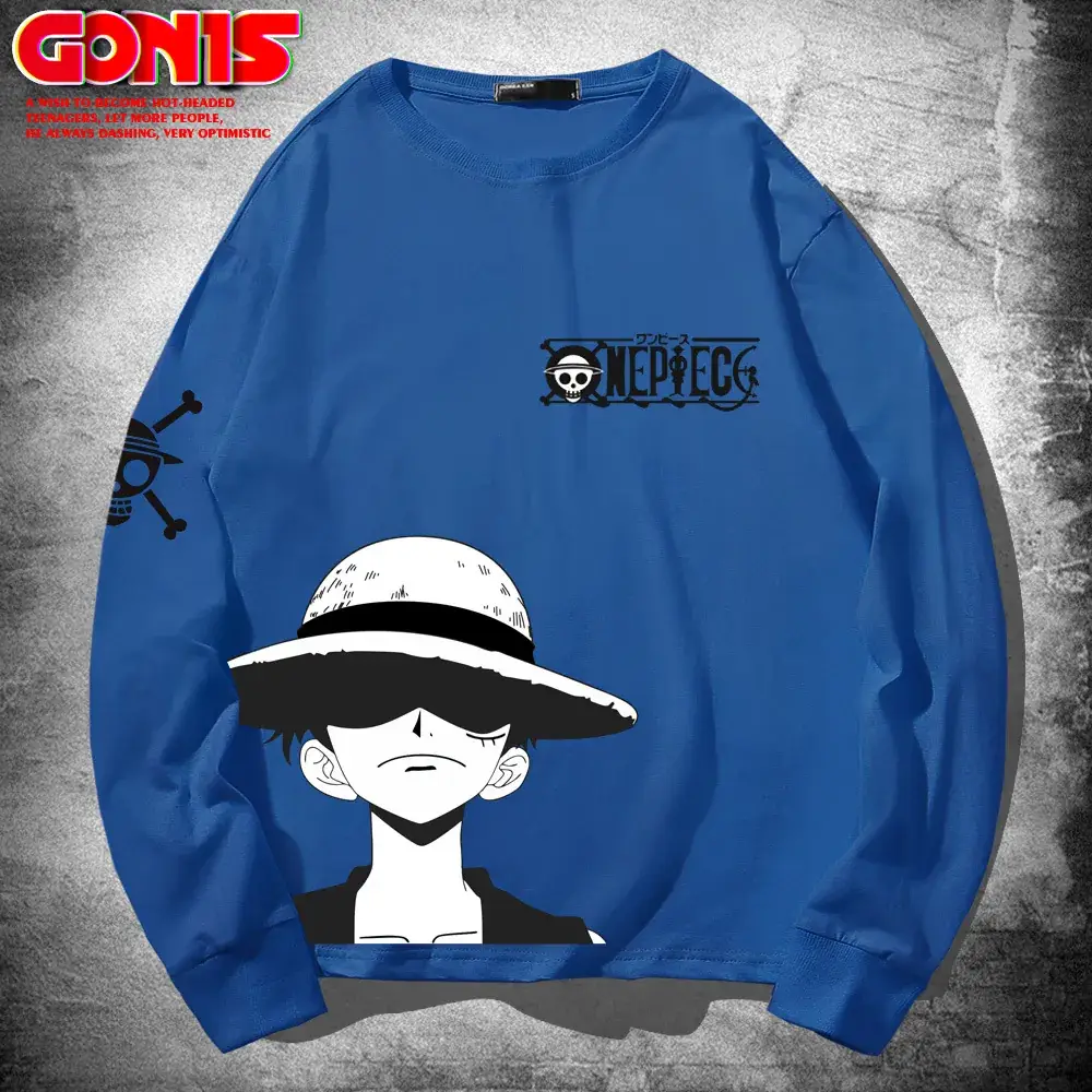 Men's One Piece Graphic Sweatshirt Navy Blue - Image 5