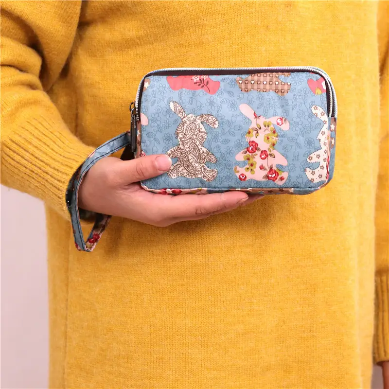 Clutch Bag for Women 2025 New Korean Style Coin Purse Large Capacity Three-Layer Zipper Long Phone Bag Clutch Wallet Pouch