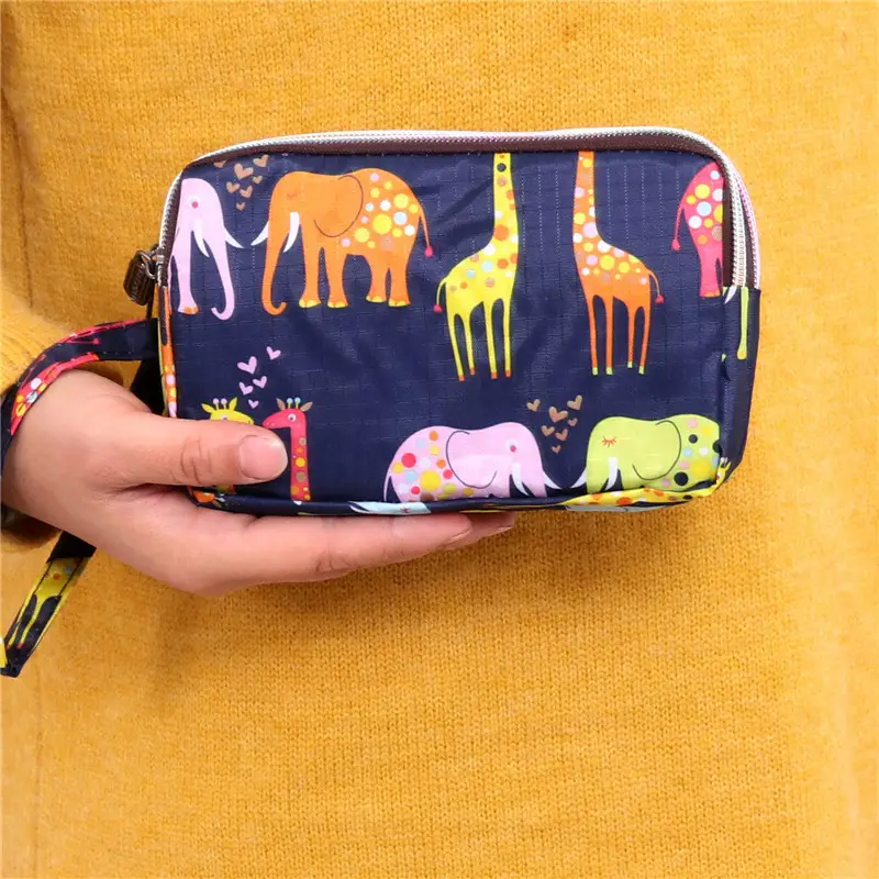 Clutch Bag for Women 2025 New Korean Style Coin Purse Large Capacity Three-Layer Zipper Long Phone Bag Clutch Wallet Pouch