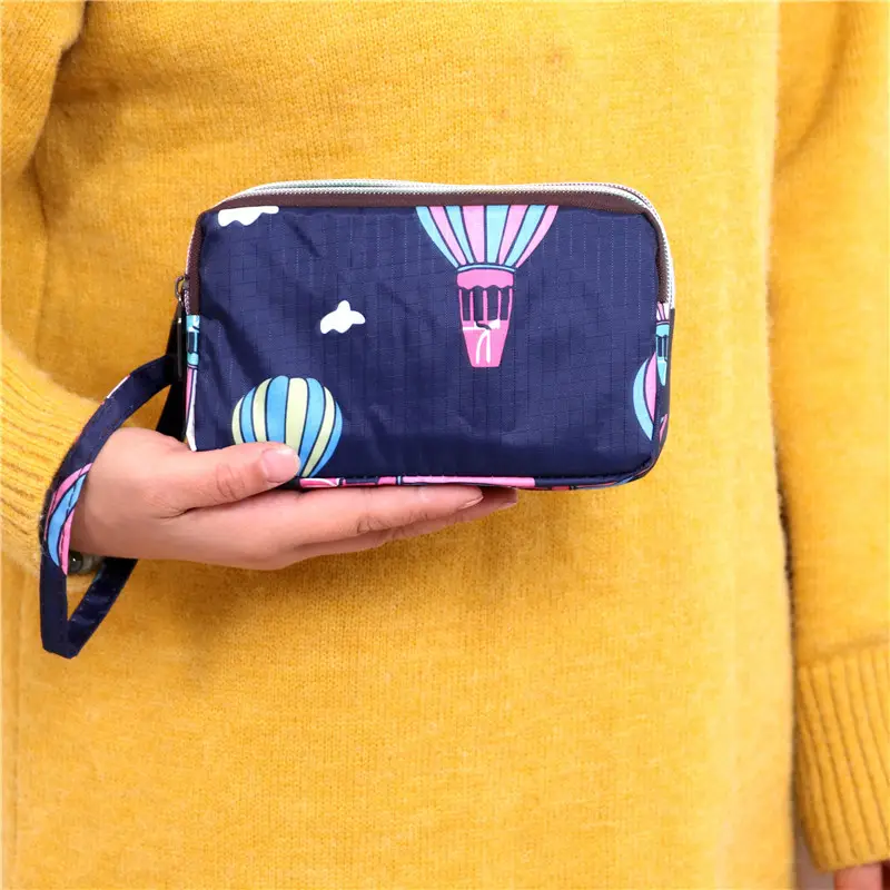 Clutch Bag for Women 2025 New Korean Style Coin Purse Large Capacity Three-Layer Zipper Long Phone Bag Clutch Wallet Pouch