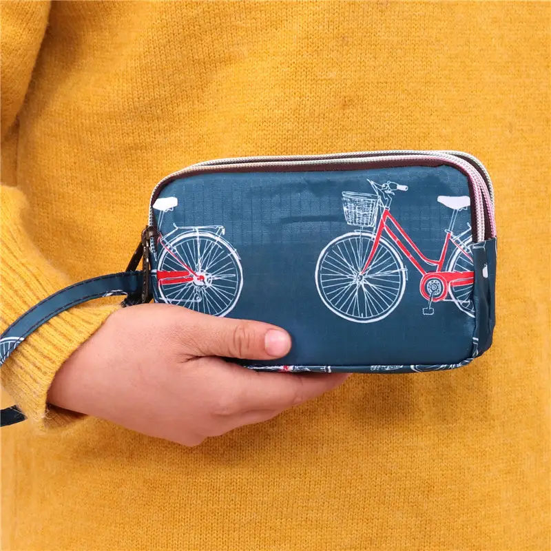 Clutch Bag for Women 2025 New Korean Style Coin Purse Large Capacity Three-Layer Zipper Long Phone Bag Clutch Wallet Pouch