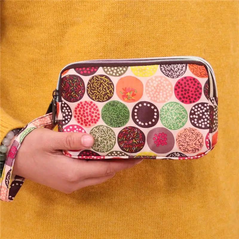 Clutch Bag for Women 2025 New Korean Style Coin Purse Large Capacity Three-Layer Zipper Long Phone Bag Clutch Wallet Pouch