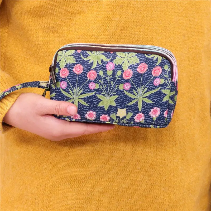Clutch Bag for Women 2025 New Korean Style Coin Purse Large Capacity Three-Layer Zipper Long Phone Bag Clutch Wallet Pouch