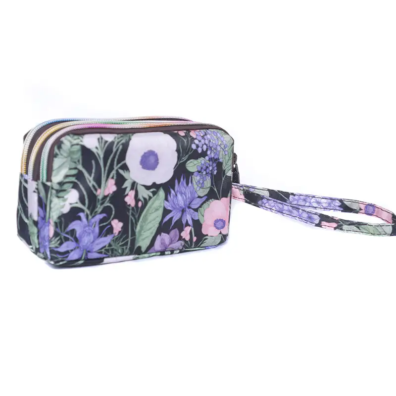 Clutch Bag for Women 2025 New Korean Style Coin Purse Large Capacity Three-Layer Zipper Long Phone Bag Clutch Wallet Pouch