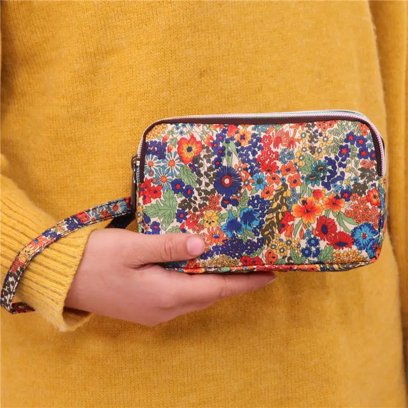 Clutch Bag for Women 2025 New Korean Style Coin Purse Large Capacity Three-Layer Zipper Long Phone Bag Clutch Wallet Pouch