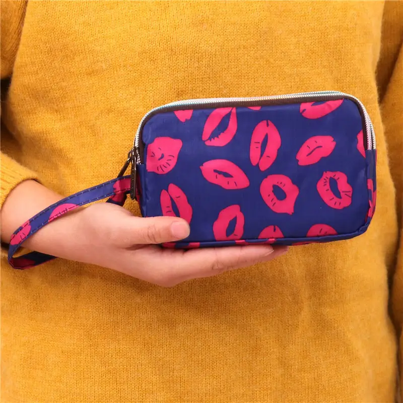 Clutch Bag for Women 2025 New Korean Style Coin Purse Large Capacity Three-Layer Zipper Long Phone Bag Clutch Wallet Pouch