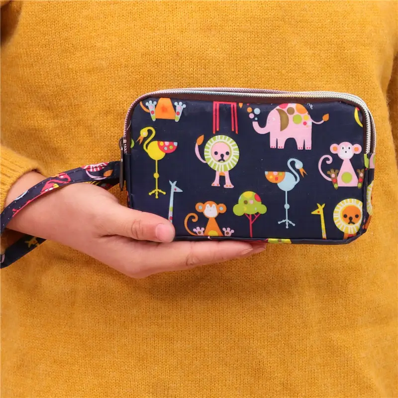 Clutch Bag for Women 2025 New Korean Style Coin Purse Large Capacity Three-Layer Zipper Long Phone Bag Clutch Wallet Pouch