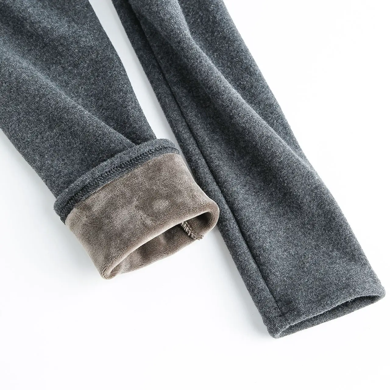 Women's Velvet Cropped Leggings Large Winter Outerwear - Image 9