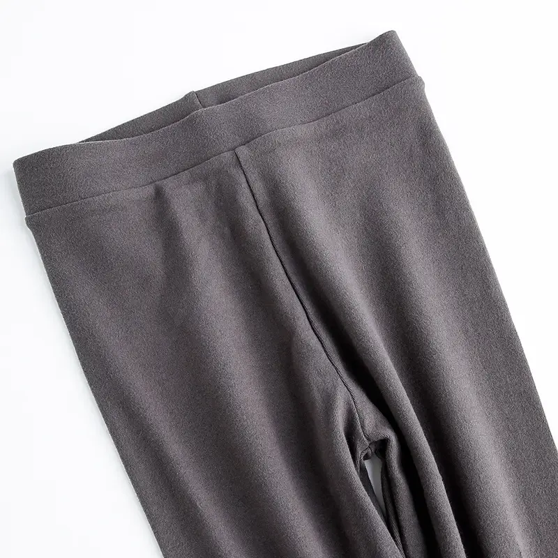 Women's Velvet Cropped Leggings Large Winter Outerwear - Image 3