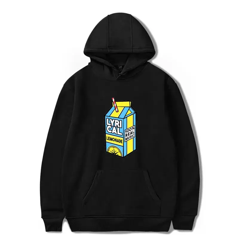 Red Hooded Sweatshirt with Lyrical Lemonade Print for Men Women - Image 4