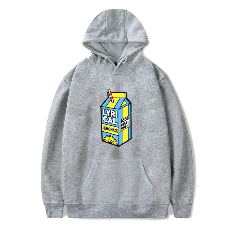 Red Hooded Sweatshirt with Lyrical Lemonade Print for Men Women - Image 5