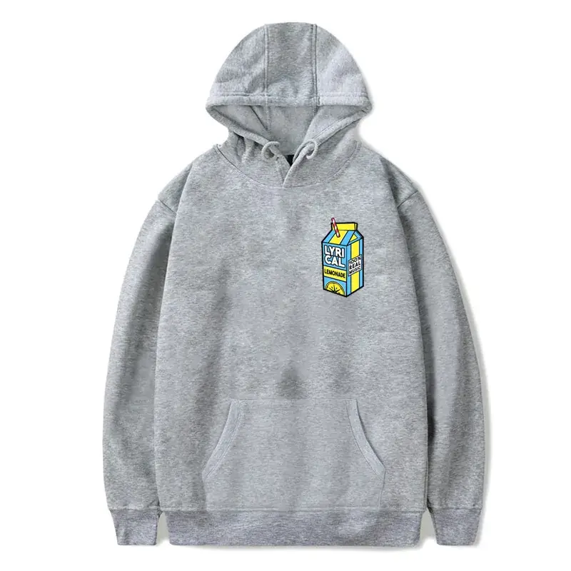 Red Hooded Sweatshirt with Lyrical Lemonade Print for Men Women - Image 13